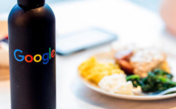 A Google water bottle