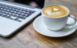 Coffee and computer