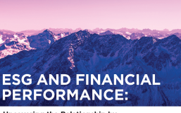 ESG and Financial Performance Report Cover