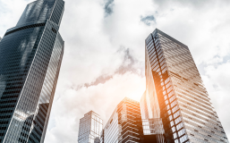 News and Insights Banner Futuristic buildings