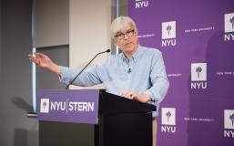 Recruiting outstanding professors Paul Romer addresses the Stern community after winning the Nobel Prize in Economic Sciences