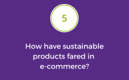 How have sustainable products fared in e-commerce?