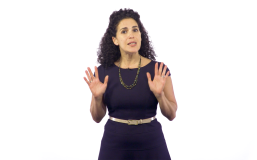 Professor teaching on screen