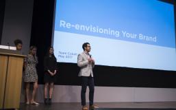 Man presenting: re-envisioning your brand