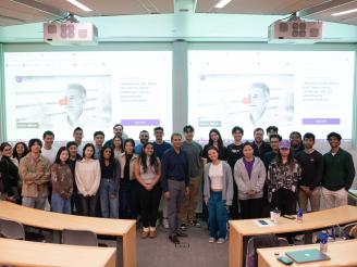 Anand Khubani (BS’89) Shares Candid Advice on Campus with Khubani BTE Students