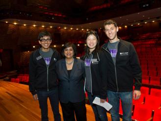 Stern Street Team members and Dean Menon at Weekend on the Square 2015