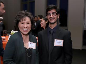Lois Choi and Ritvik Prasad at the 2020 Scholarship Reception