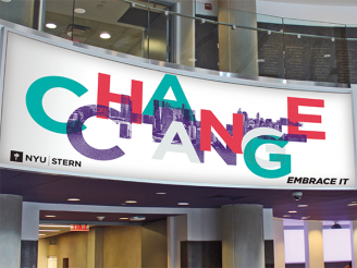 Agents of Change Change graphic in lobby of KMC