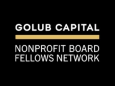 logo reading "Golub Capital Nonprofit Board Fellows Network"