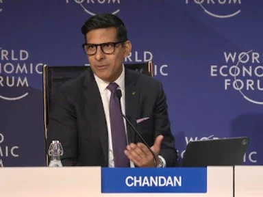 Professor Sam Chandan speaking at the World Economic Forum