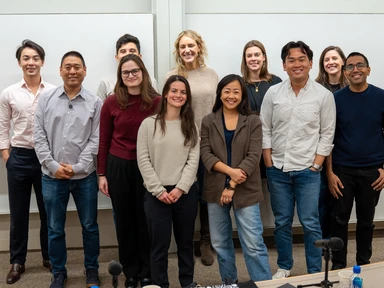 MBA students who participated in the VC Launchpad @ NYU Stern at the final pitch