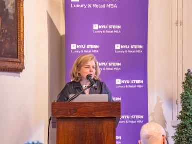 Professor Thomaï Serdari speaking at a conference