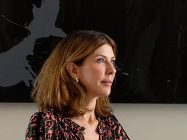 Alison Taylor sitting down