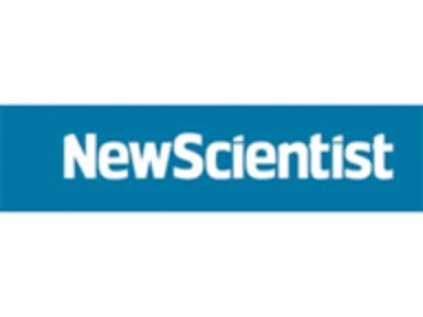word "NewScientist" in white font on a blue background