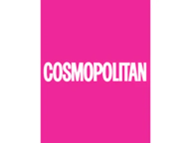 word "cosmopolitan" in white font on pink background