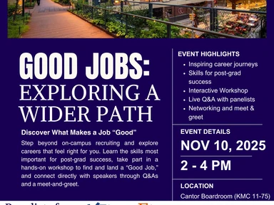 Good Jobs: Exploring a Wider Path