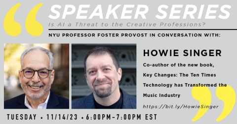 Howie Singer event flyer