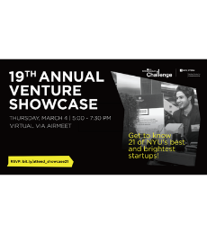graphic of 19th annual venture showcase event promotion