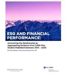 ESG and Financial Performance Cover