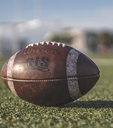 Football on a field