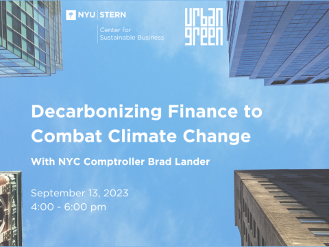Decarbonizing Finance to Combat Climate Change 