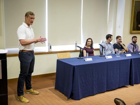 Panel discussion during lunch