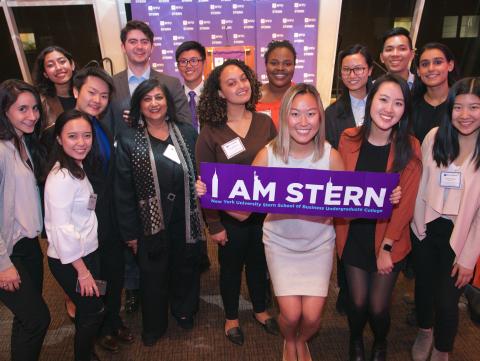 undergraduate students at the scholarship reception