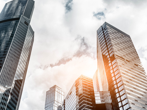 News and Insights Banner Futuristic buildings