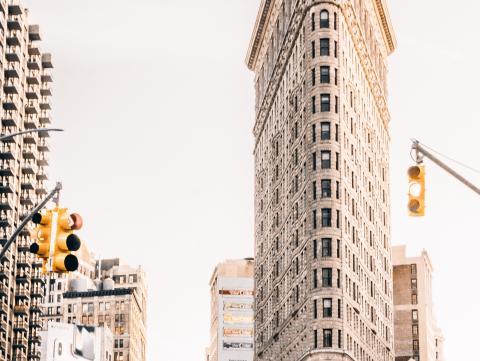 Flatiron building in New York City 