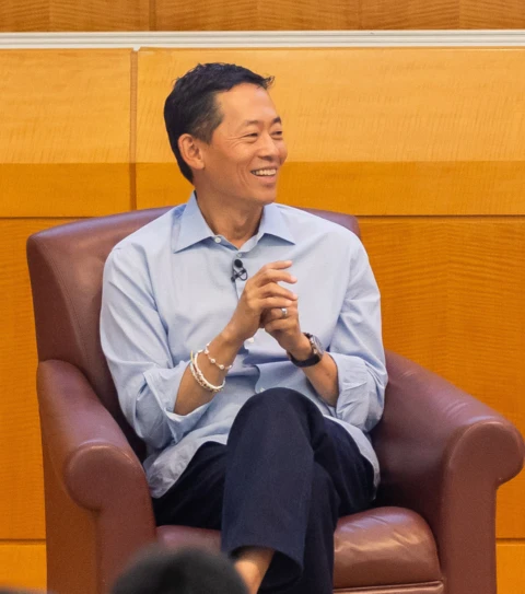 A photo of David Ko speaking at LAUNCH in 2024