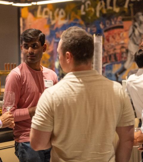 Pride Celebration - people talking