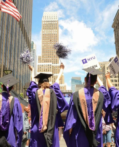 Graduates celebrating