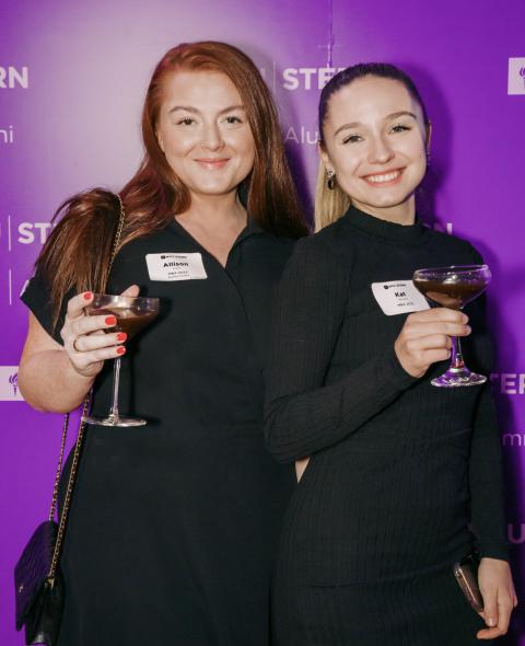 Alumni gather at the Stern 10 Holiday Party at Manhatta