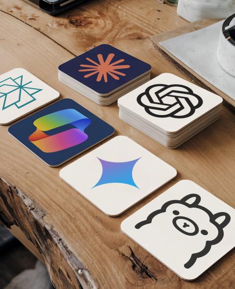 Generative AI cards on a table Generative AI cards on a table