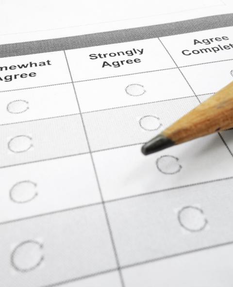 Feedback form & pencil Feedback form & pencil