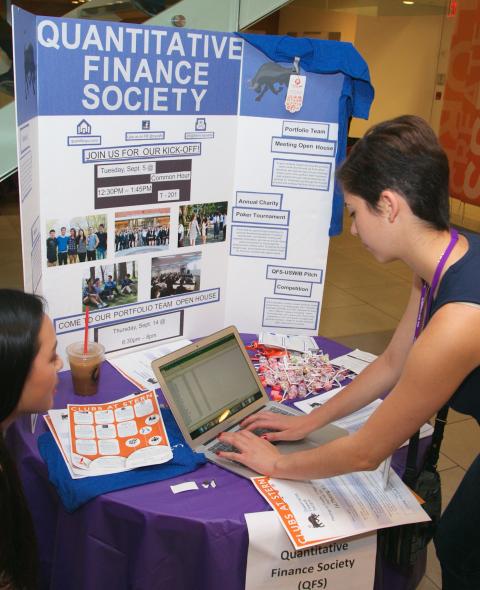 Students at Club Fair