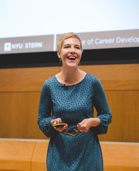 Beth Briggs, Assistant Dean presenting at Career Lab 2018