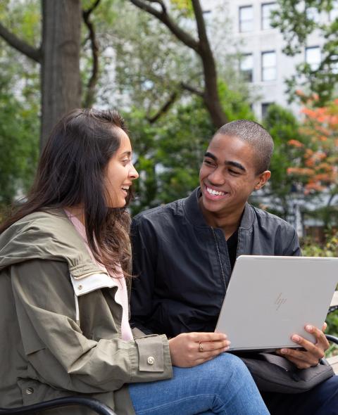 Students on campus Students on campus