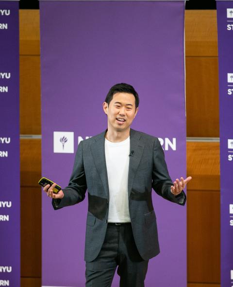 Jihoon Rim presenting at NYU Stern Digital Innovation Conference 