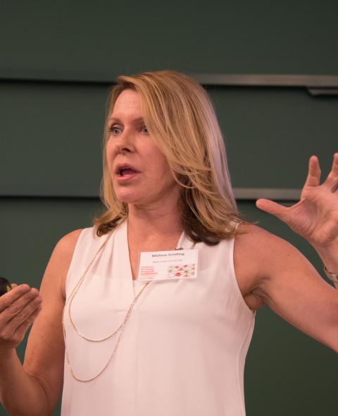 Melissa Schilling lecturing