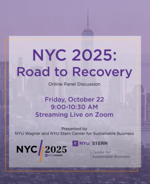 NYC 2025 road to recovery online panel discussion flyer
