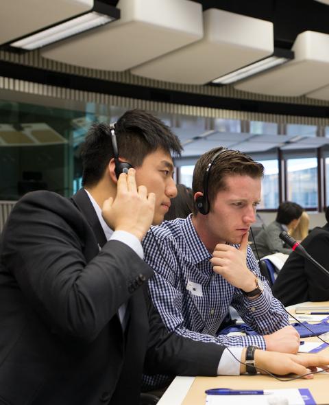 BPE Sstudents at European Union in Brussels, Belgium