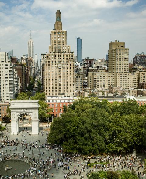 Washington Square Park from Above