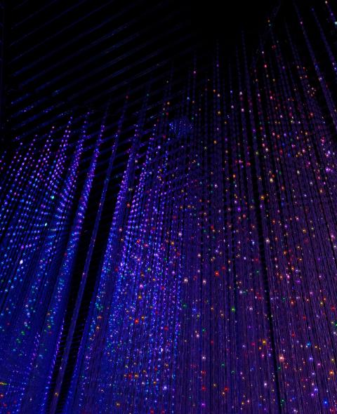 purple LED wall
