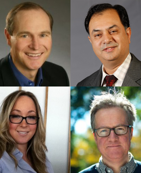 Headshots of Bill, Aamer, Freada, and Justin