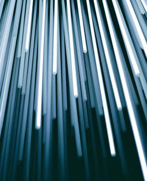 Abstract background image with white strip lights