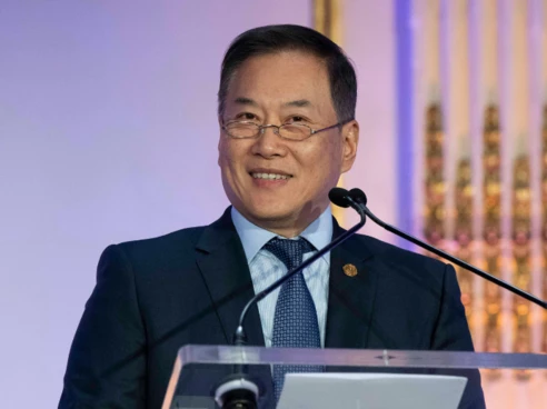 Andre J.L. Koo at the 2024 Haskins Award Dinner