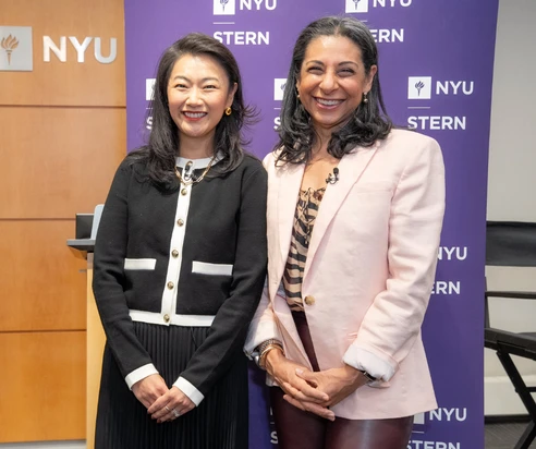 Tammy Henault (MBA '12) and Professor Dolly Chugh