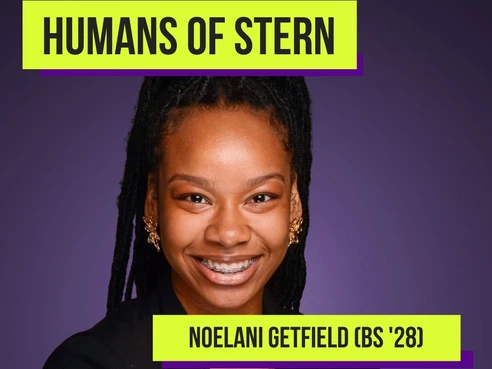 Humans of Stern: Noelani Getfield (BS '28)