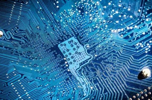 A detailed view of a circuit board